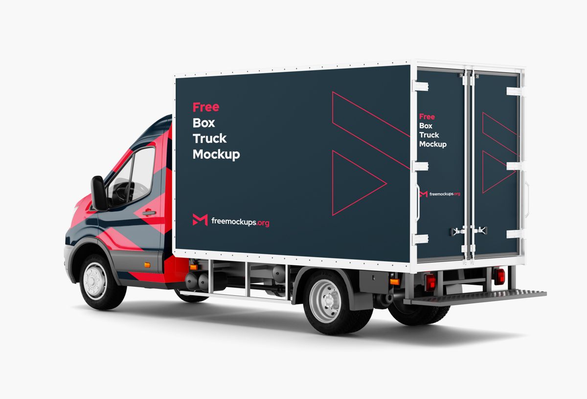11_Ford Transit Box Truck Mockup_Back-Left_Preview1