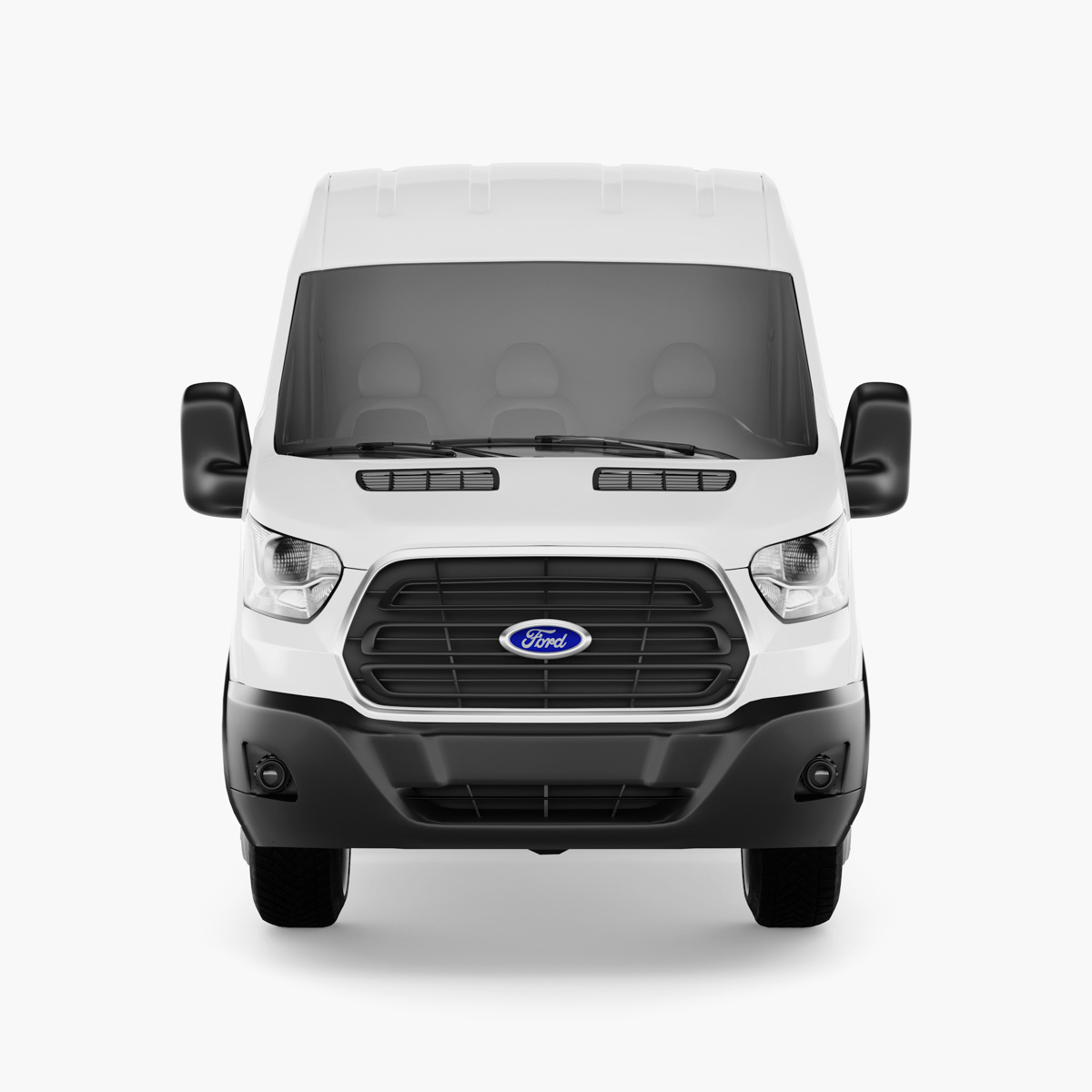 12_Ford Transit Truck Mockup - Front View_Preview3