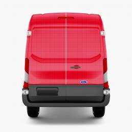 14_Ford Transit Truck Mockup - Back View_Preview2