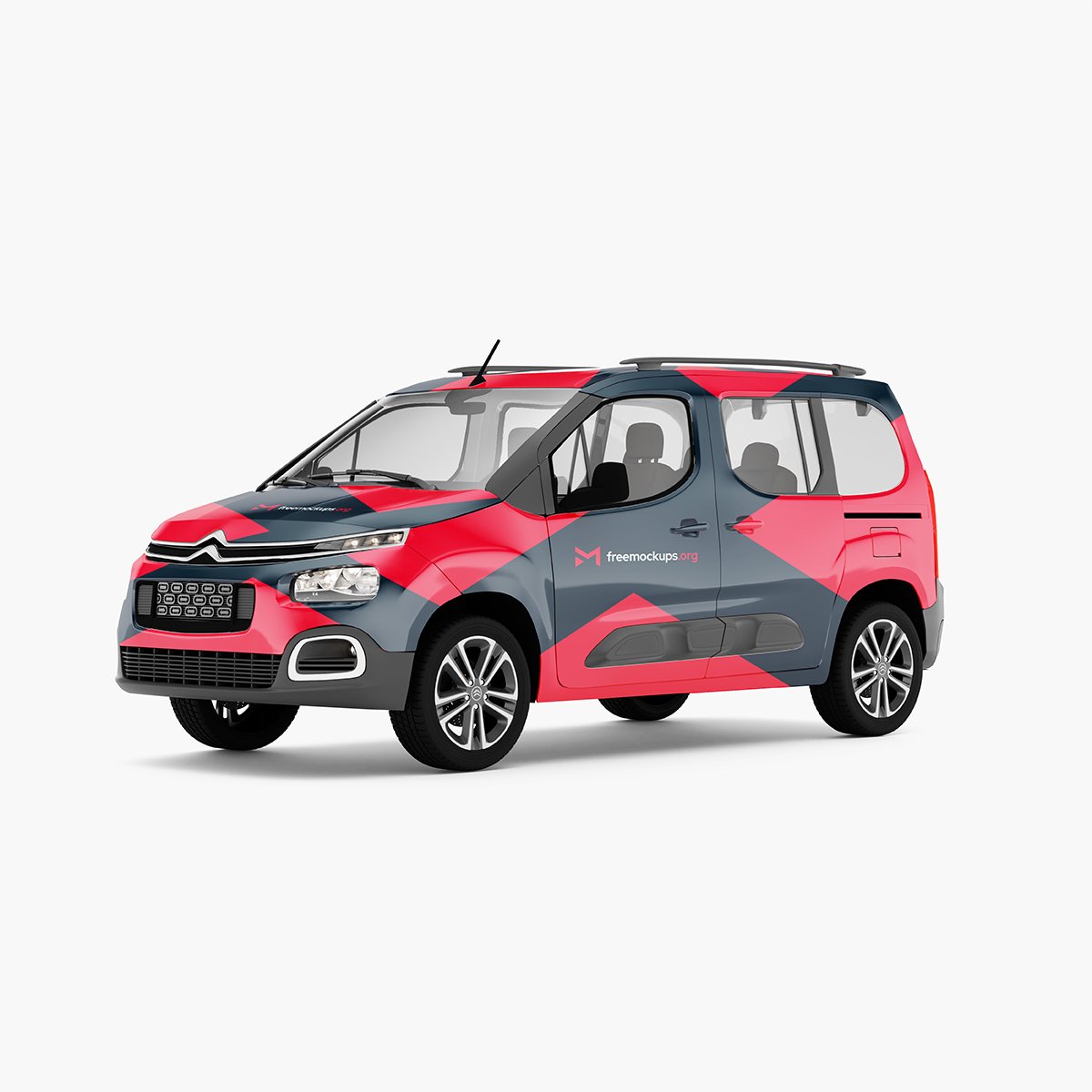 20_Citroen Berlingo Car Mockup_Front Left_Preview1_Square